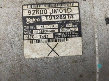 2008-2015 Nissan Rogue Air Conditioning A/c Ac Compressor Oem