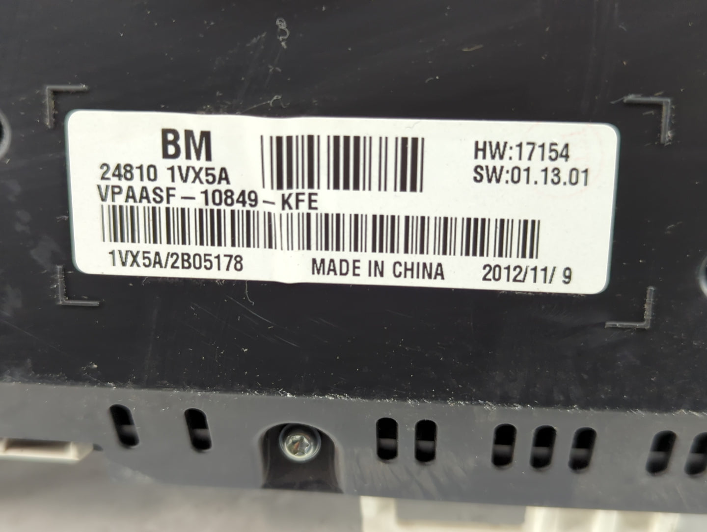 2012-2015 Nissan Rogue Instrument Cluster Speedometer Gauges P/N:24810 1VX5A Fits Fits 2012 2013 2014 2015 OEM Used Auto Par