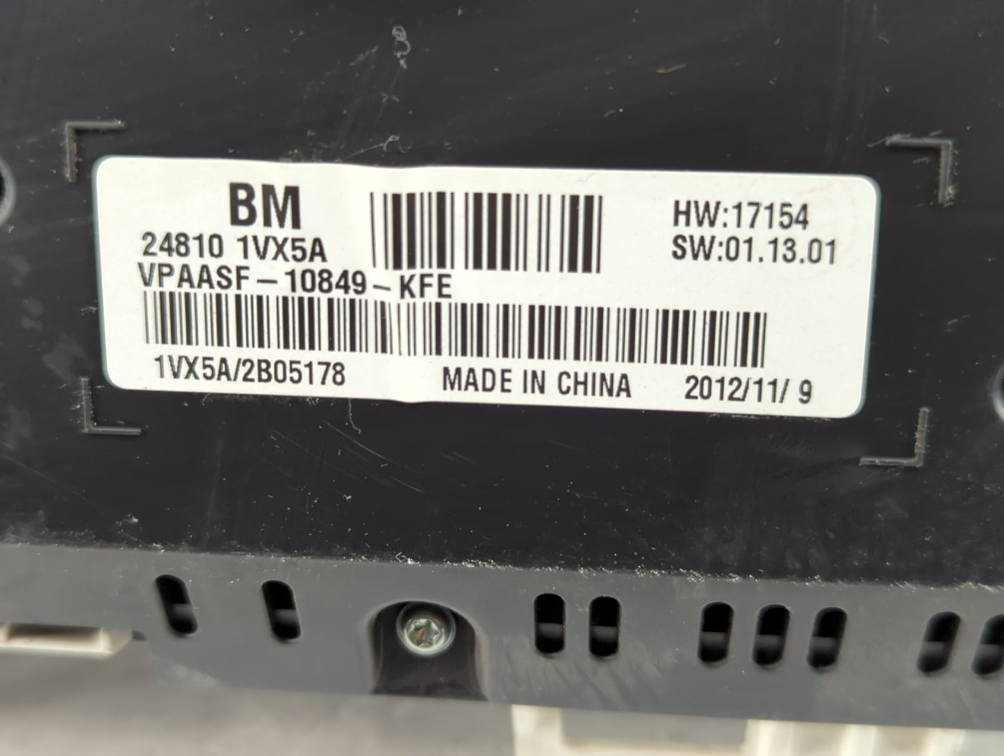2012-2015 Nissan Rogue Instrument Cluster Speedometer Gauges P/N:24810 1VX5A Fits Fits 2012 2013 2014 2015 OEM Used Auto Par