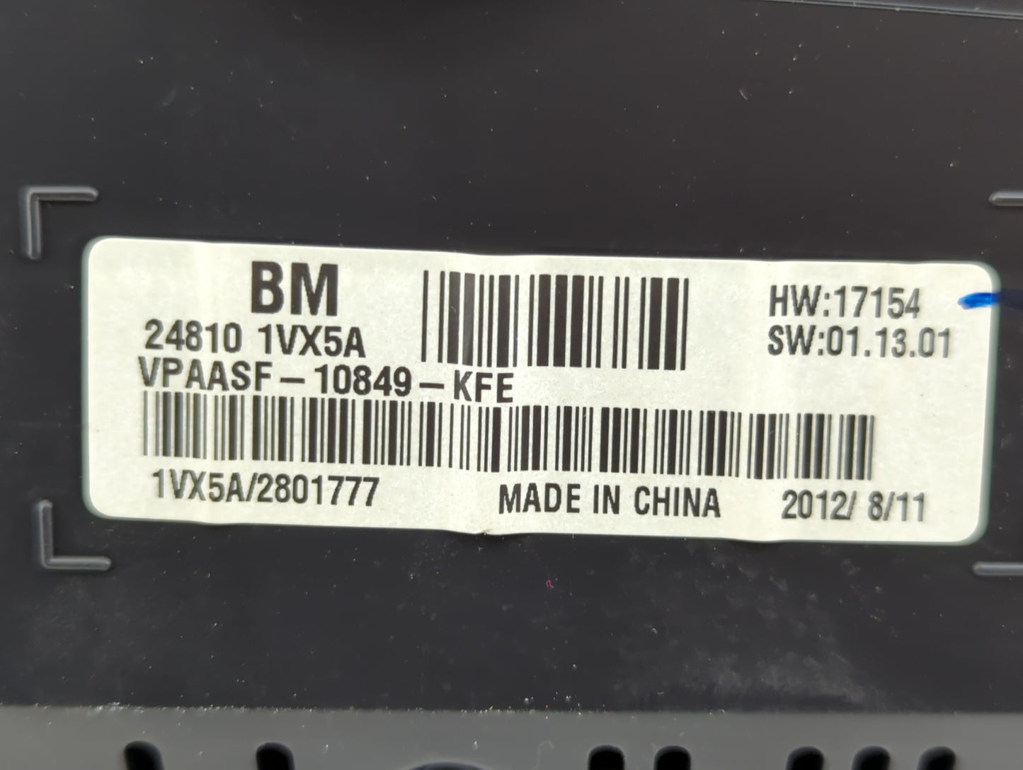 2012-2015 Nissan Rogue Instrument Cluster Speedometer Gauges P/N:24810 1VX5A Fits Fits 2012 2013 2014 2015 OEM Used Auto Par