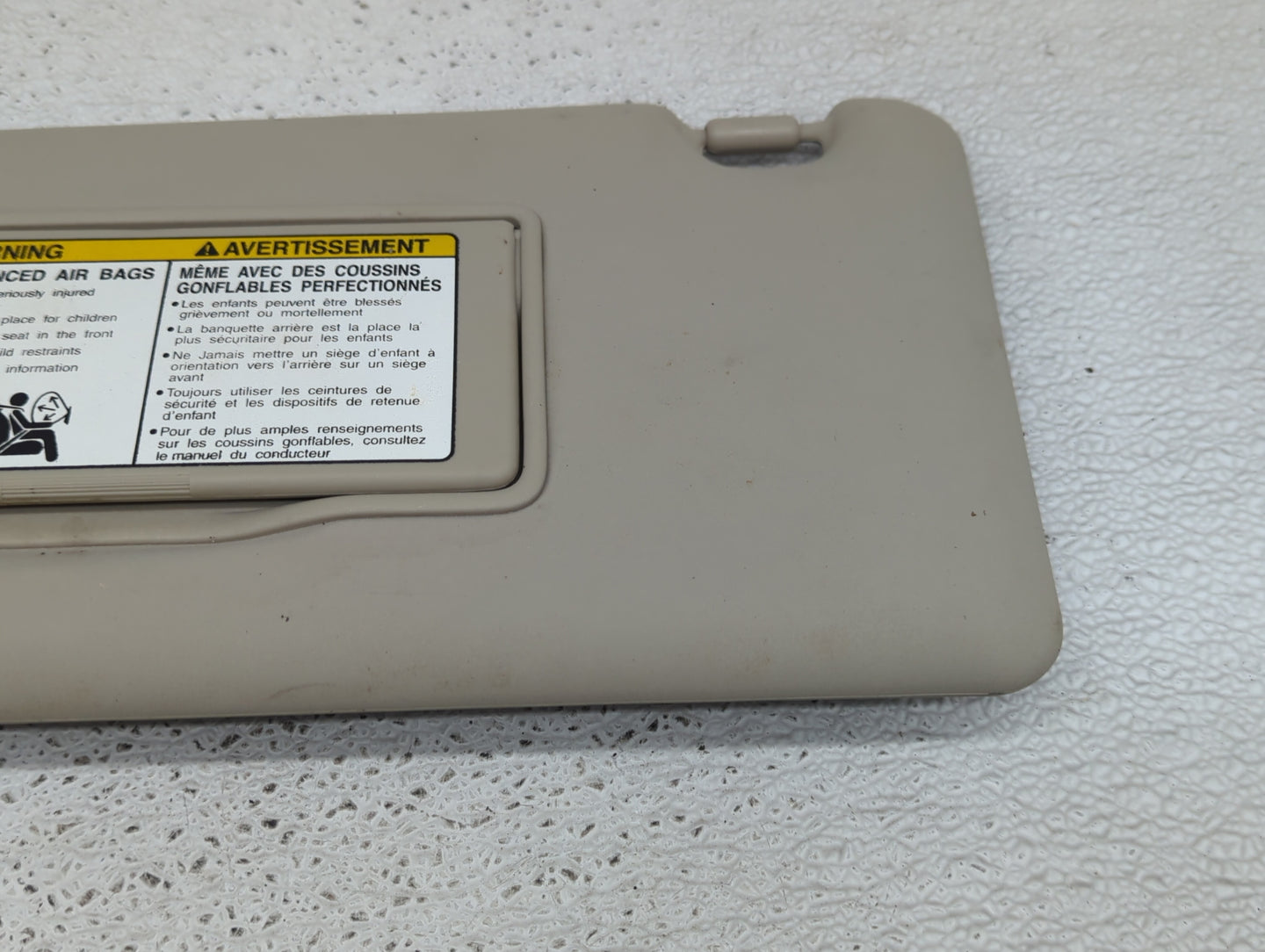 2011-2015 Nissan Rogue Sun Visor Shade Replacement Driver Left Mirror Fits Fits 2011 2012 2013 2014 2015 OEM Used Auto Parts