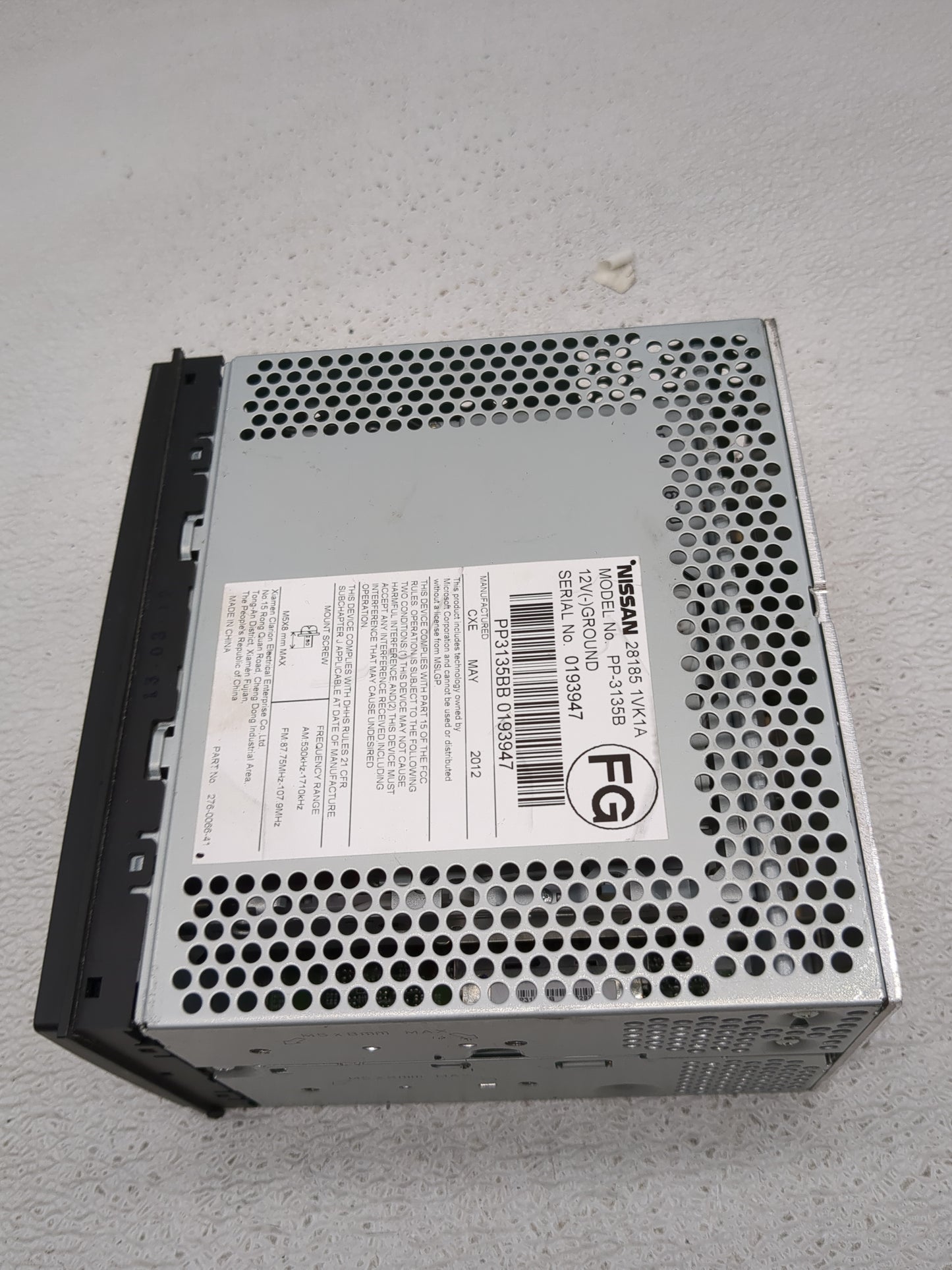 2011-2015 Nissan Rogue Radio AM FM Cd Player Receiver Replacement P/N:28185 1VK1A Fits Fits 2011 2012 2013 2014 2015 OEM Use