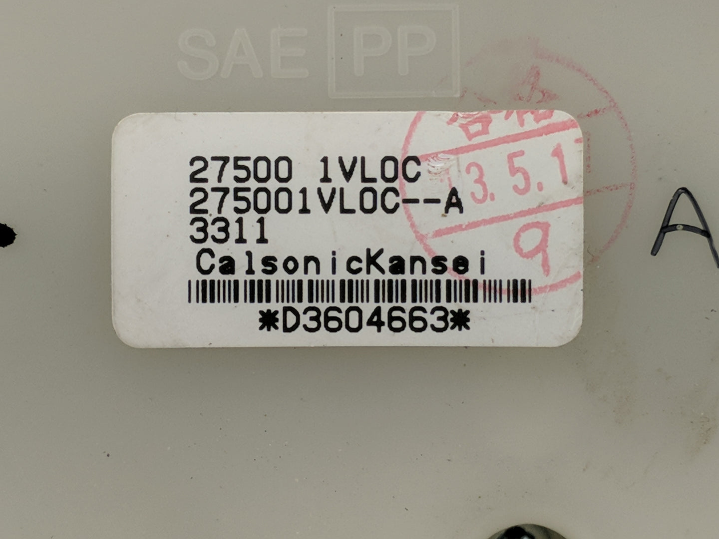 2011-2015 Nissan Rogue Climate Control Module Temperature AC/Heater Replacement P/N:275001VL0C 275001VL0C-A Fits OEM Used Au