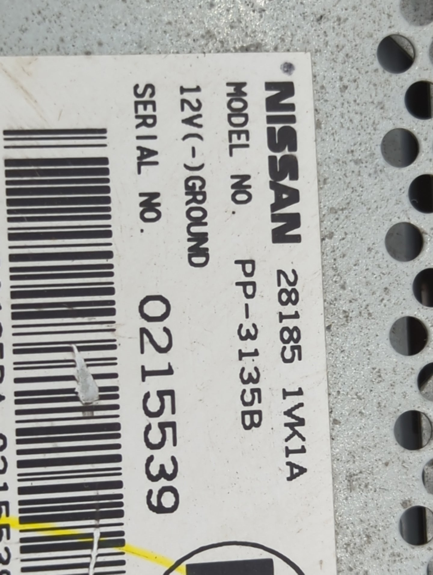 2011-2015 Nissan Rogue Radio AM FM Cd Player Receiver Replacement P/N:281851WK1A PP-3135B Fits Fits 2011 2012 2013 2014 2015
