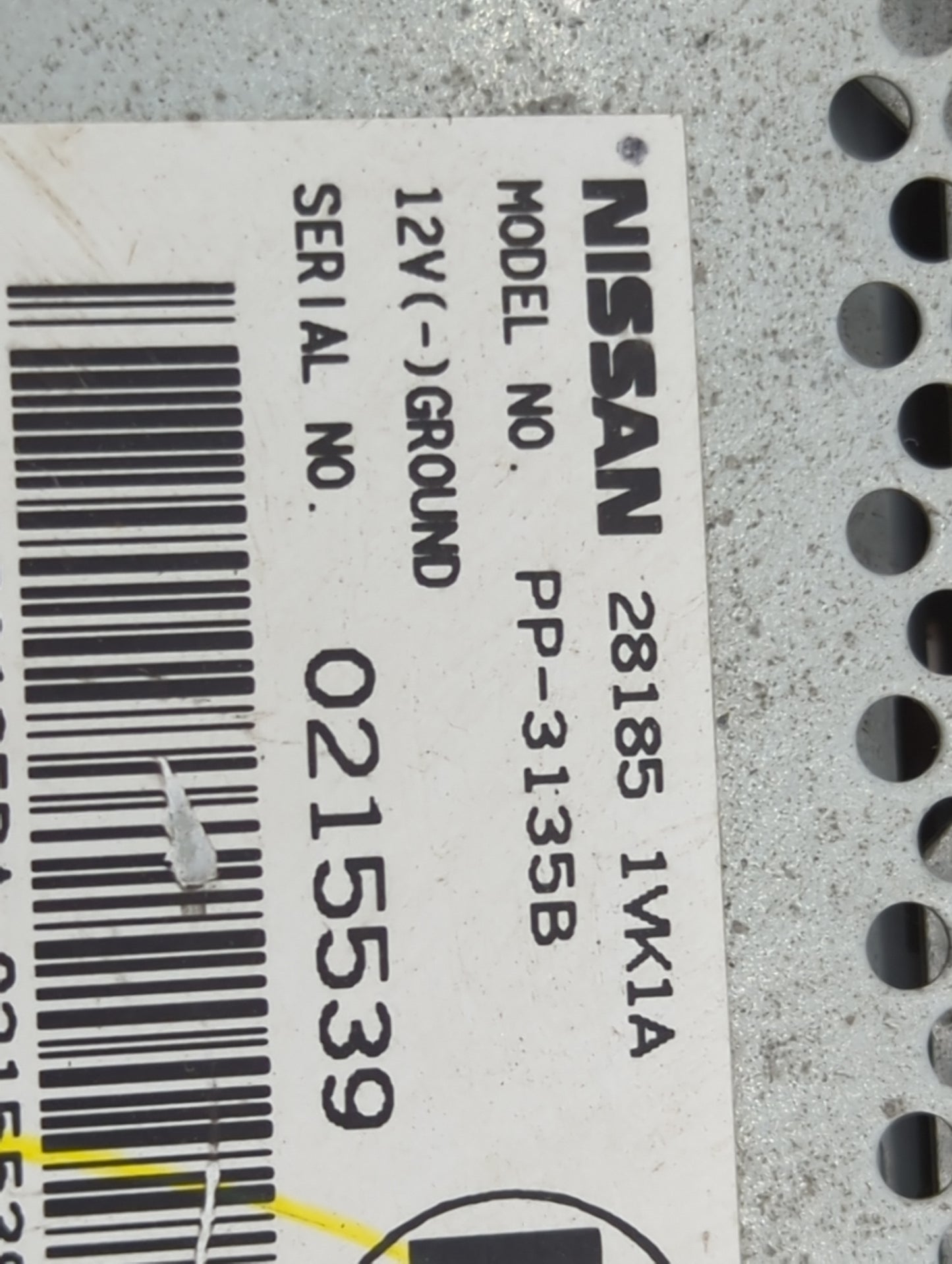 2011-2015 Nissan Rogue Radio AM FM Cd Player Receiver Replacement P/N:281851WK1A PP-3135B Fits Fits 2011 2012 2013 2014 2015