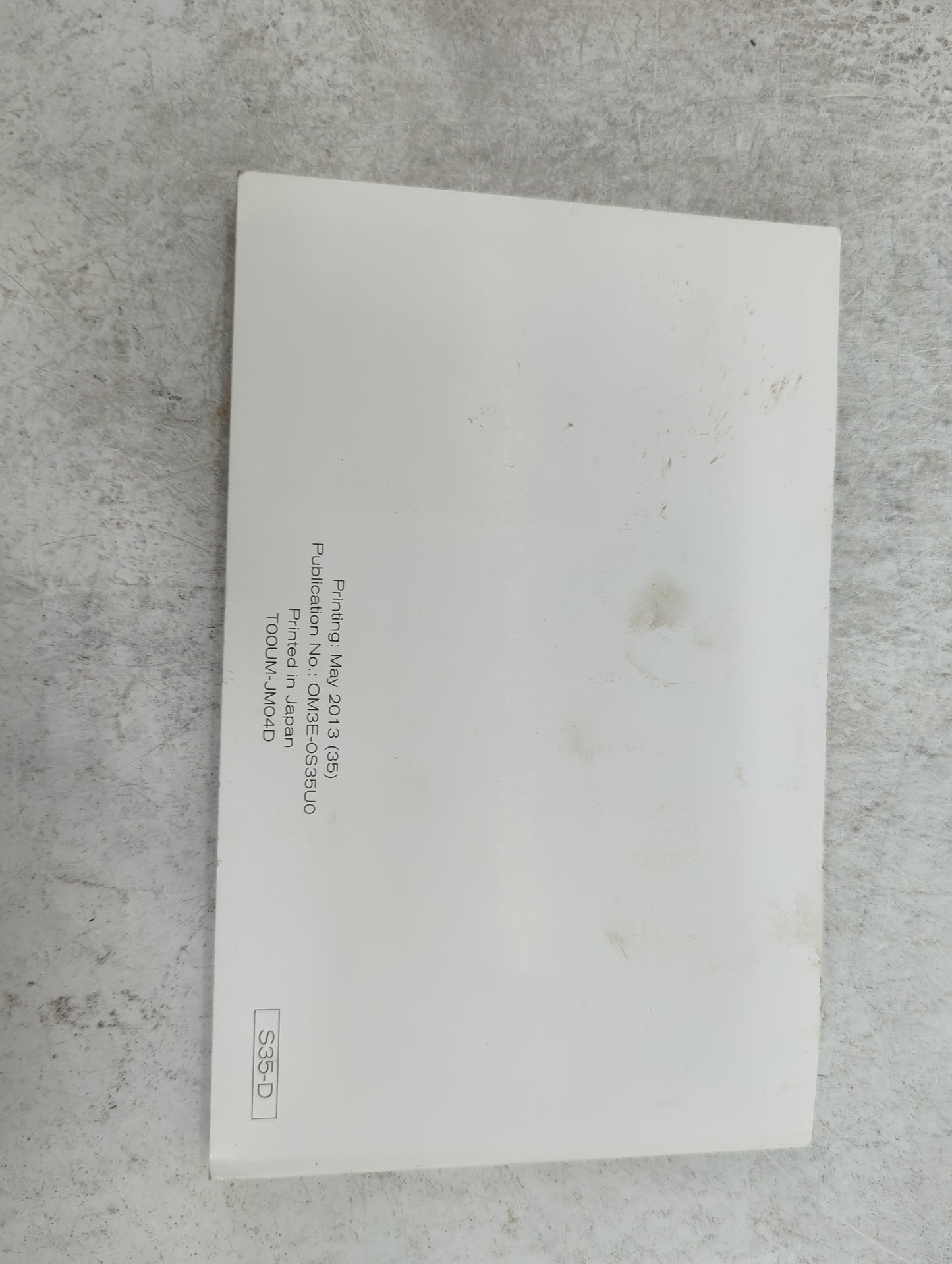 2013 Nissan Rogue Owners Manual Book Guide P/N:OM3E-0S35U0 T00UM-JM04D OEM Used Auto Parts - Oemusedautoparts1.com