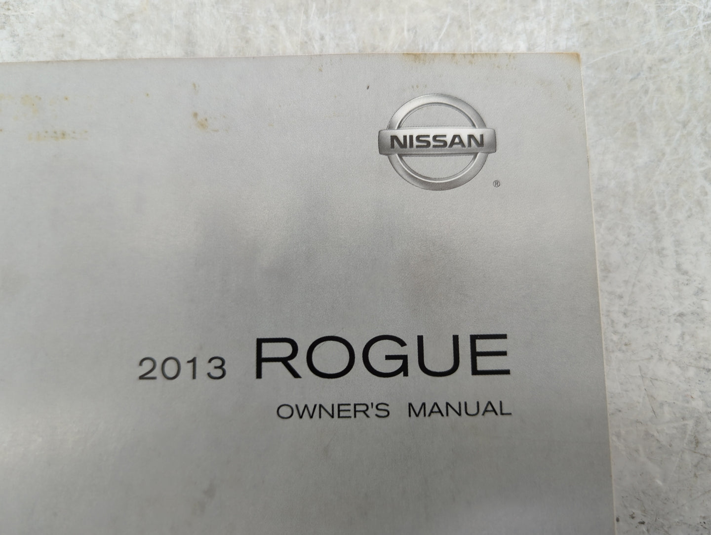 2013 Nissan Rogue Owners Manual Book Guide P/N:OM3E-0S35U1 T00UM-JM05D OEM Used Auto Parts - Oemusedautoparts1.com