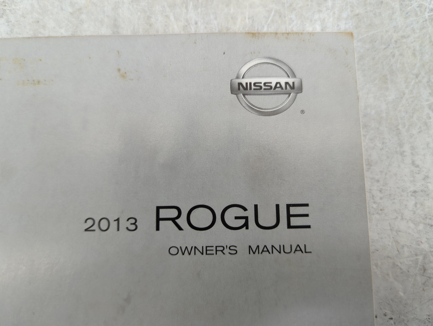 2013 Nissan Rogue Owners Manual Book Guide P/N:OM3E-0S35U1 T00UM-JM05D OEM Used Auto Parts - Oemusedautoparts1.com