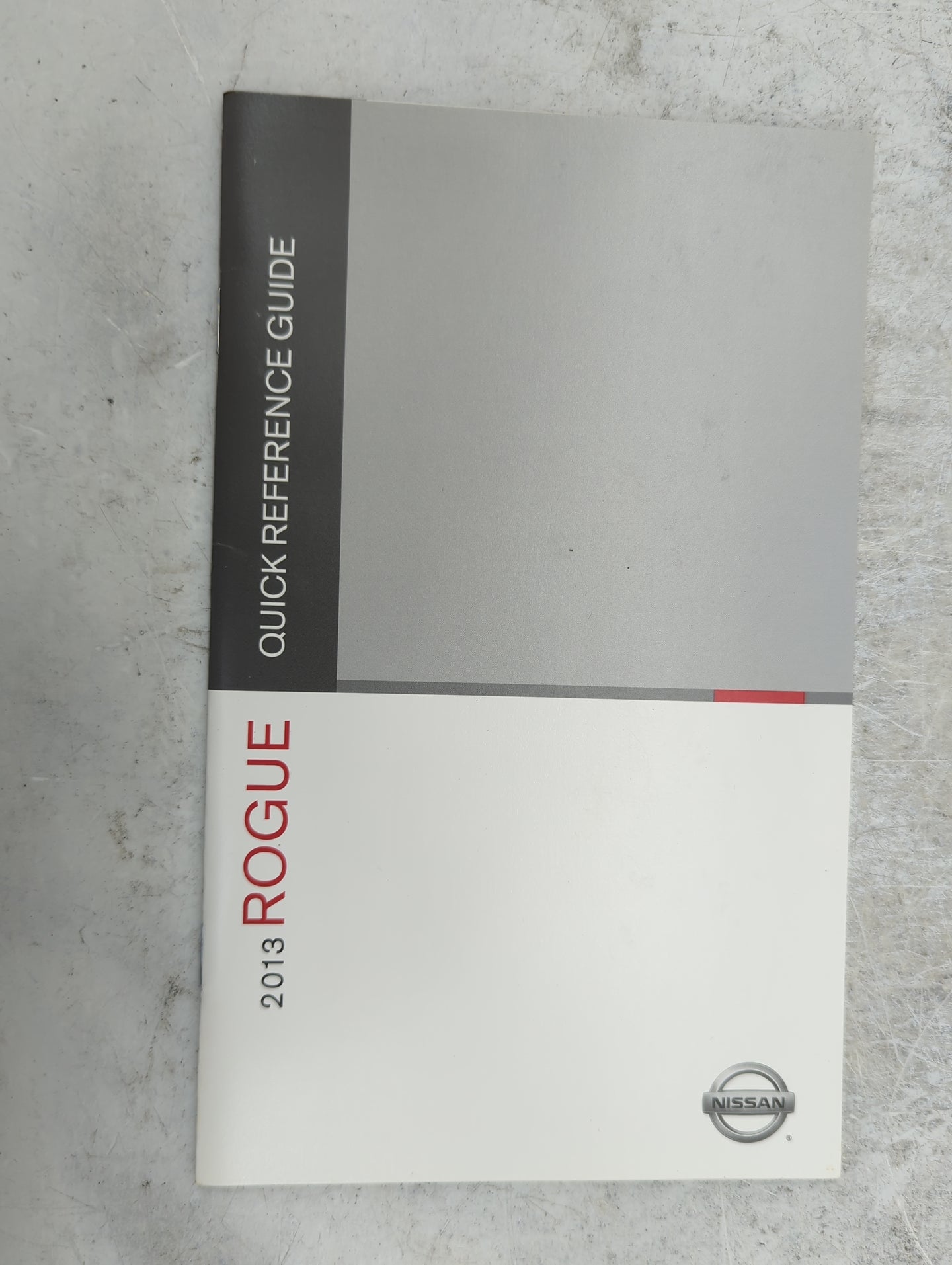 2013 Nissan Rogue Owners Manual Book Guide P/N:WB3E NALLU3 OEM Used Auto Parts - Oemusedautoparts1.com