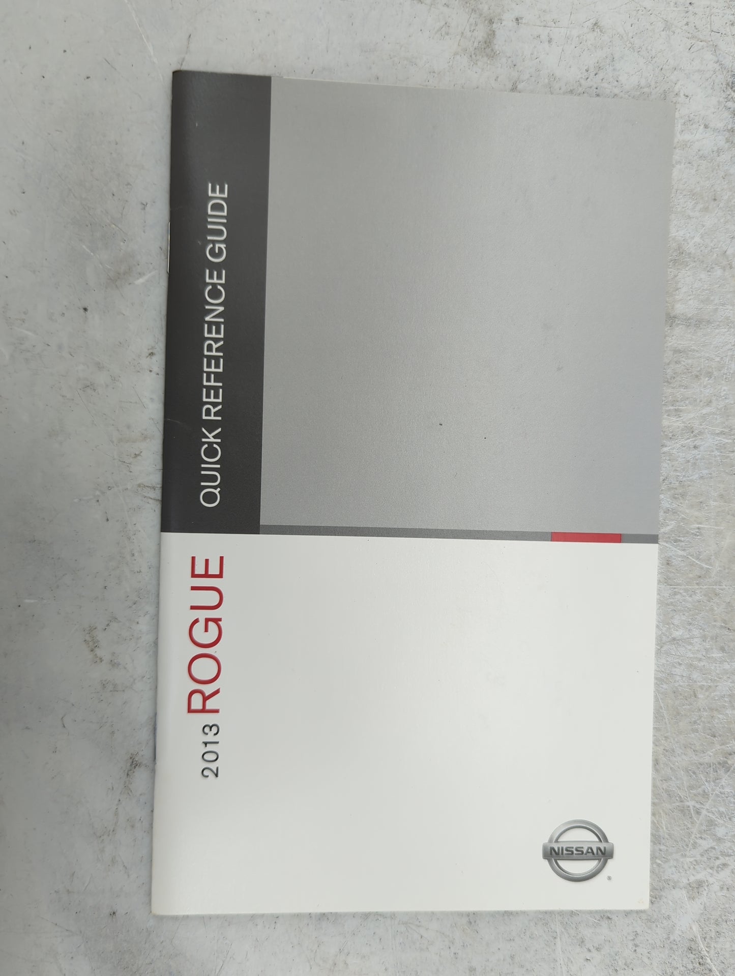2013 Nissan Rogue Owners Manual Book Guide P/N:WB3E NALLU3 OEM Used Auto Parts - Oemusedautoparts1.com
