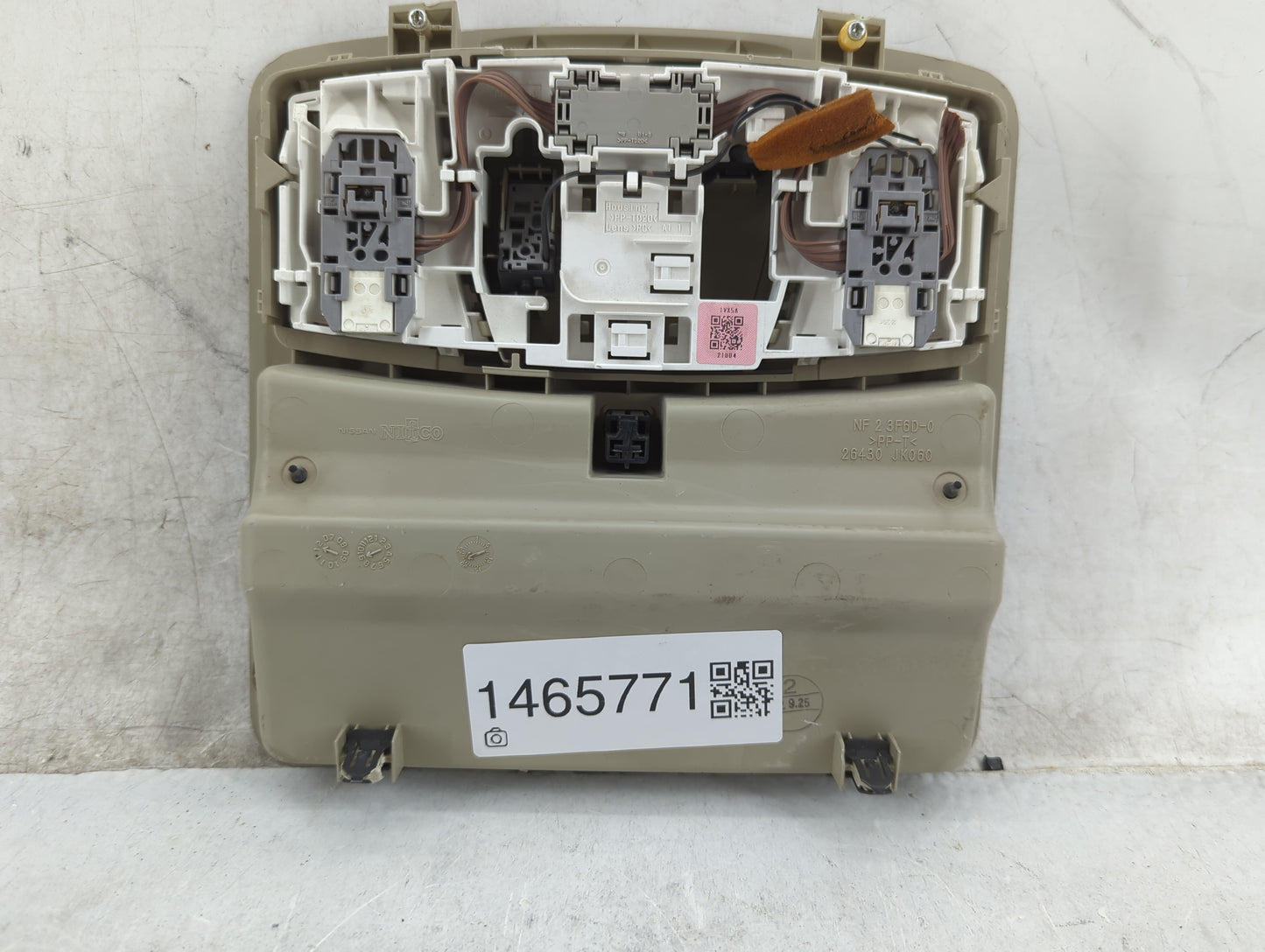 2013-2015 Nissan Rogue Overhead Roof Console Tan - Oemusedautoparts1.com