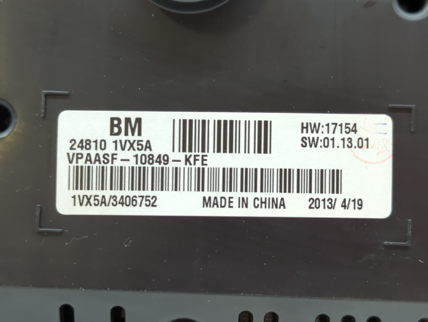 2012-2015 Nissan Rogue Instrument Cluster Speedometer Gauges P/N:24810 1VX0A 24810 1VX5C Fits Fits 2012 2013 2014 2015 OEM U