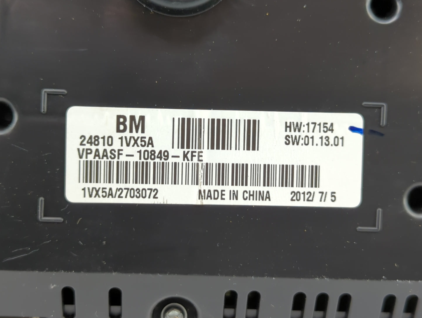 2012-2015 Nissan Rogue Instrument Cluster Speedometer Gauges P/N:24810 1VX0A 24810 1VX5C Fits Fits 2012 2013 2014 2015 OEM U