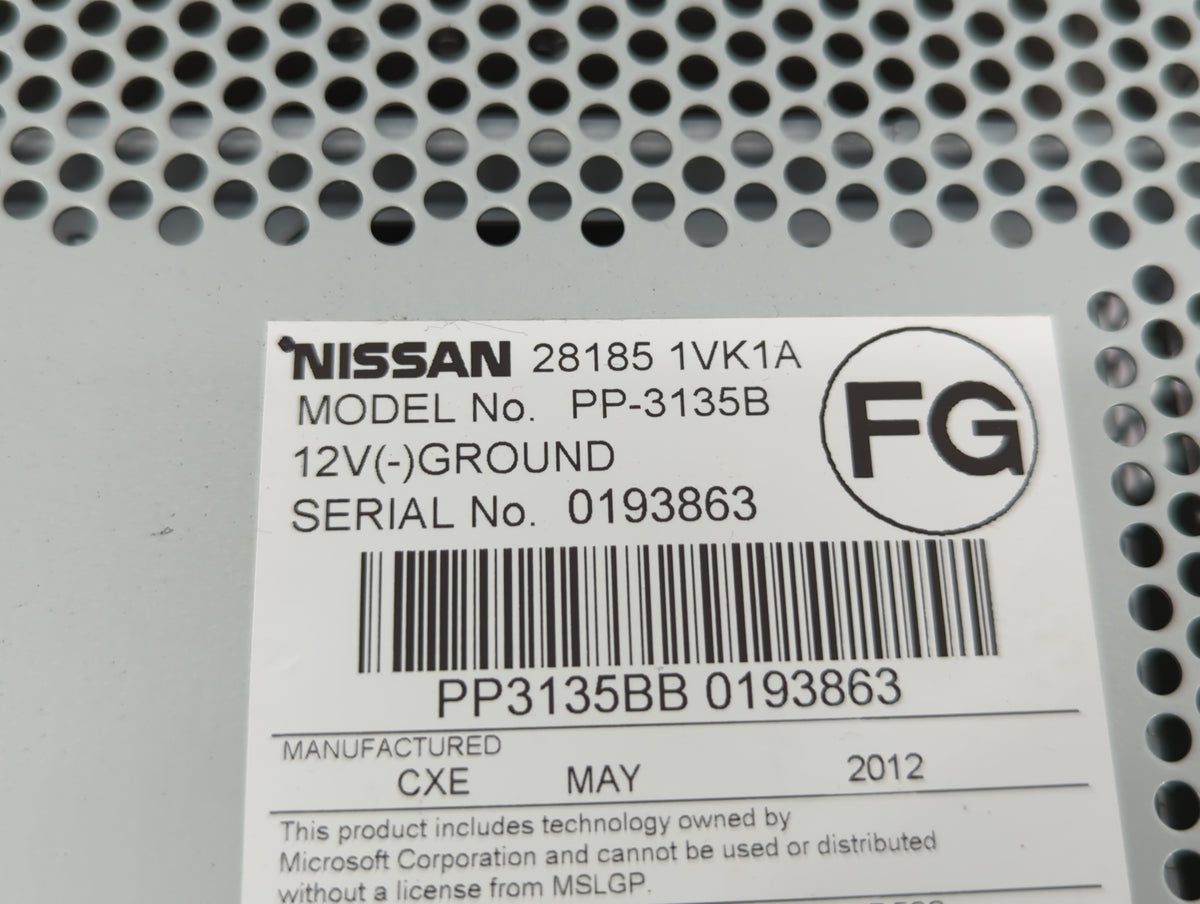 2011-2015 Nissan Rogue Am Fm Cd Player Radio Receiver 427005 - Oemusedautoparts1.com