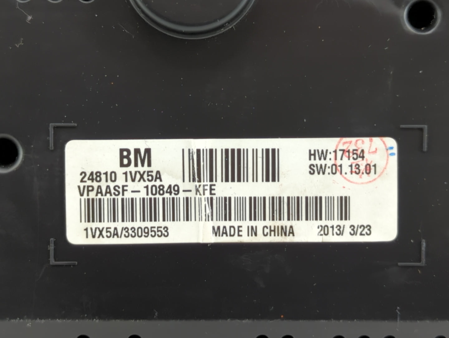 2012-2015 Nissan Rogue Instrument Cluster Speedometer Gauges P/N:VPAASF-10849-KFE 24810 1VX0A Fits Fits 2012 2013 2014 2015 