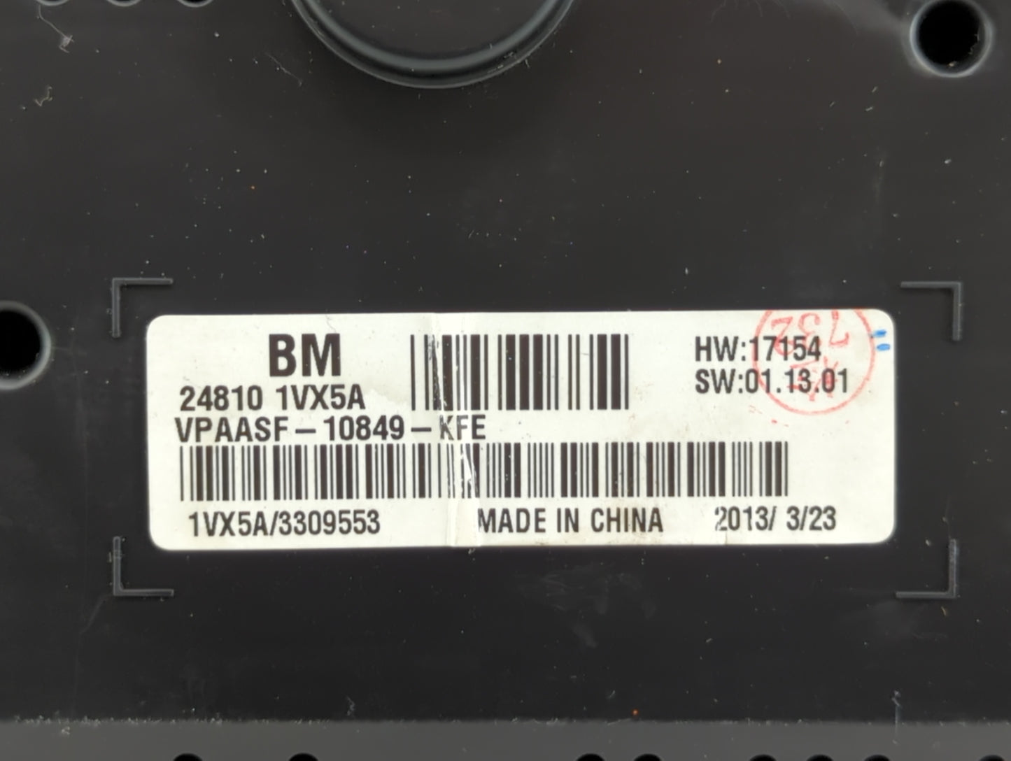 2012-2015 Nissan Rogue Instrument Cluster Speedometer Gauges P/N:VPAASF-10849-KFE 24810 1VX0A Fits Fits 2012 2013 2014 2015 