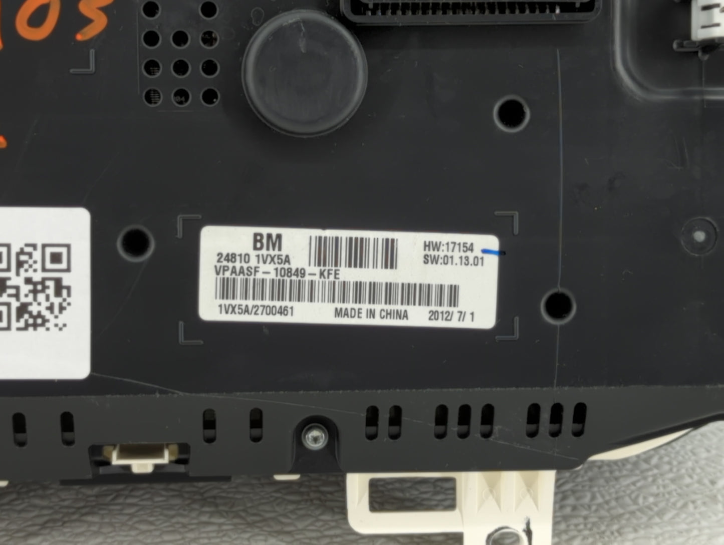 2012-2015 Nissan Rogue Instrument Cluster Speedometer Gauges P/N:24810 1VX0A 24810 1VX5C Fits Fits 2012 2013 2014 2015 OEM U