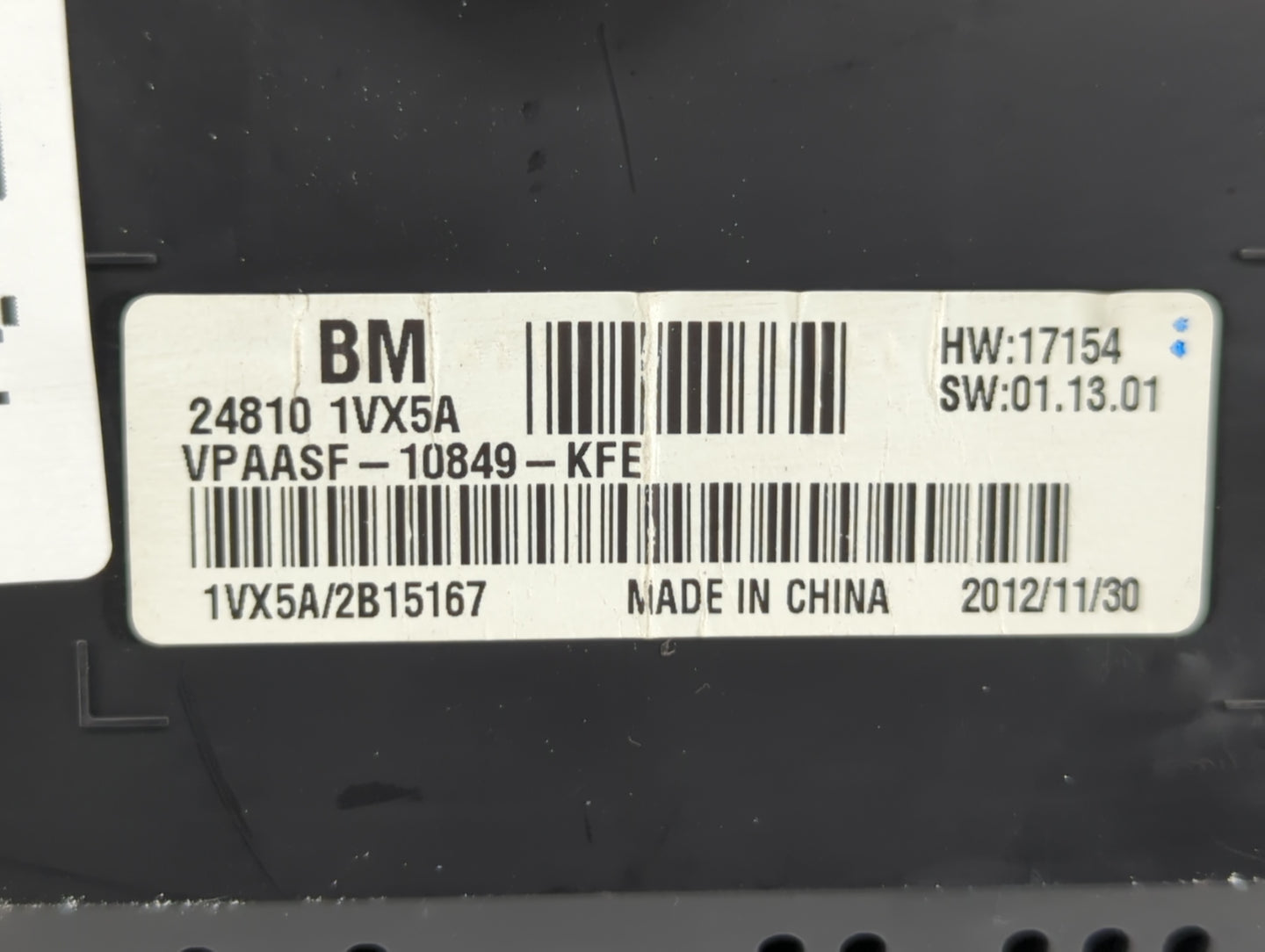 2012-2015 Nissan Rogue Instrument Cluster Speedometer Gauges P/N:24810 1VX5A Fits Fits 2012 2013 2014 2015 OEM Used Auto Par