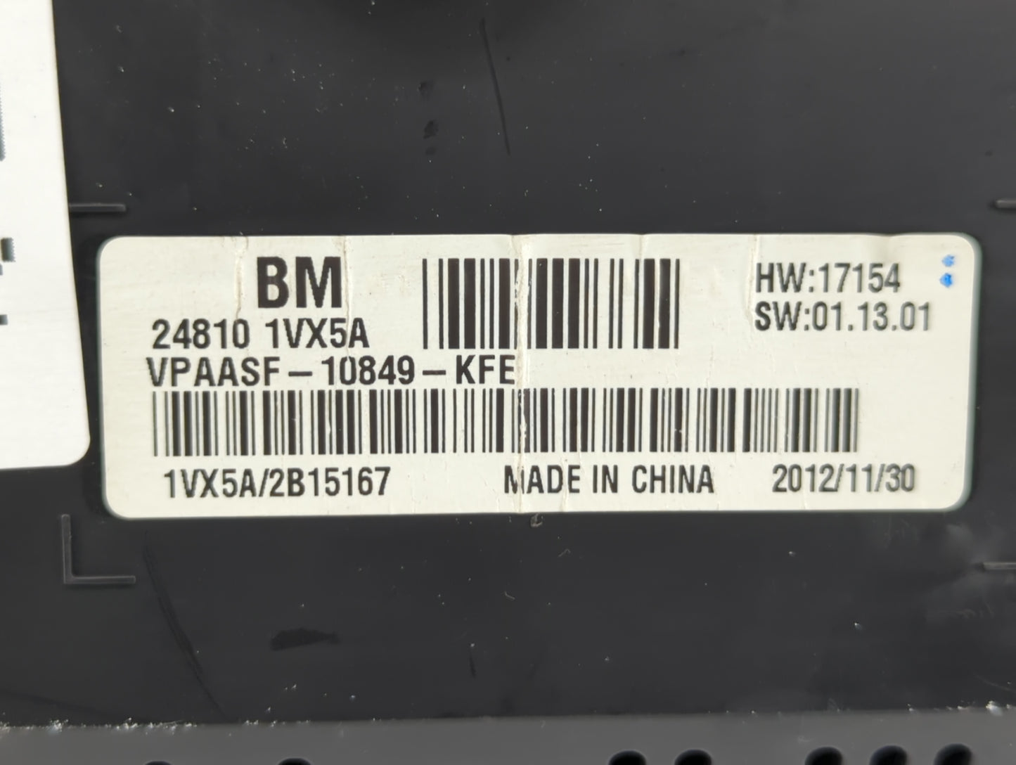 2012-2015 Nissan Rogue Instrument Cluster Speedometer Gauges P/N:24810 1VX5A Fits Fits 2012 2013 2014 2015 OEM Used Auto Par