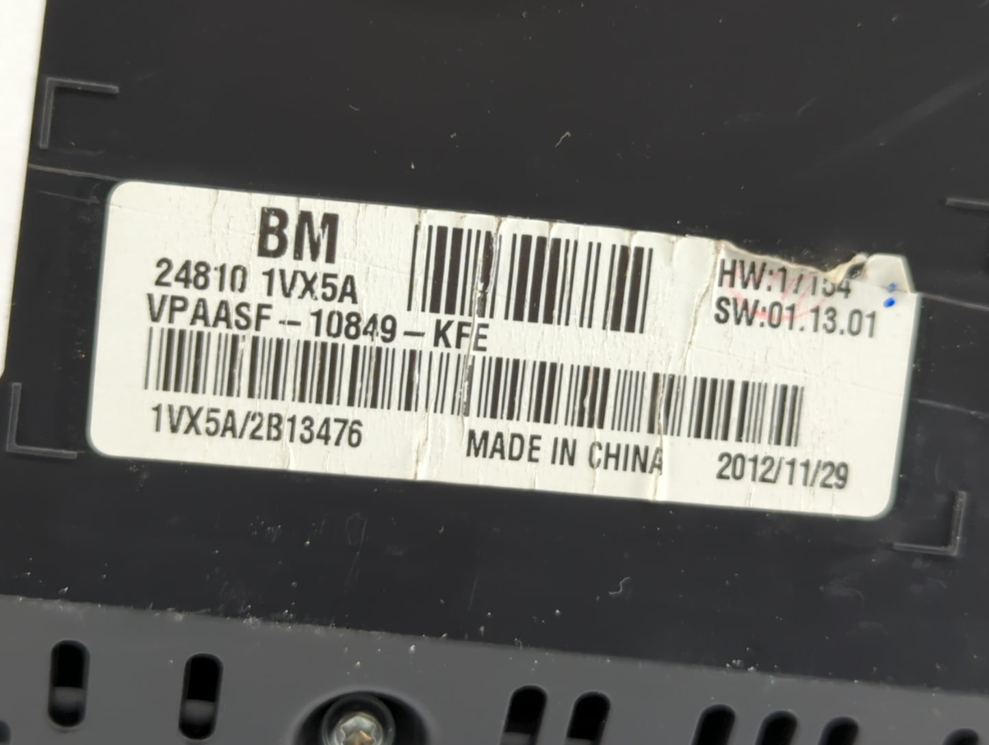 2012-2015 Nissan Rogue Instrument Cluster Speedometer Gauges P/N:24810 1VX5A Fits Fits 2012 2013 2014 2015 OEM Used Auto Par