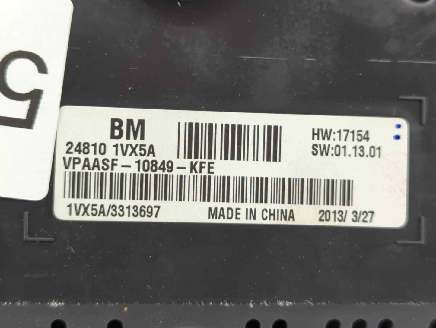 2012-2015 Nissan Rogue Instrument Cluster Speedometer Gauges P/N:24810 1VX5A Fits Fits 2012 2013 2014 2015 OEM Used Auto Par