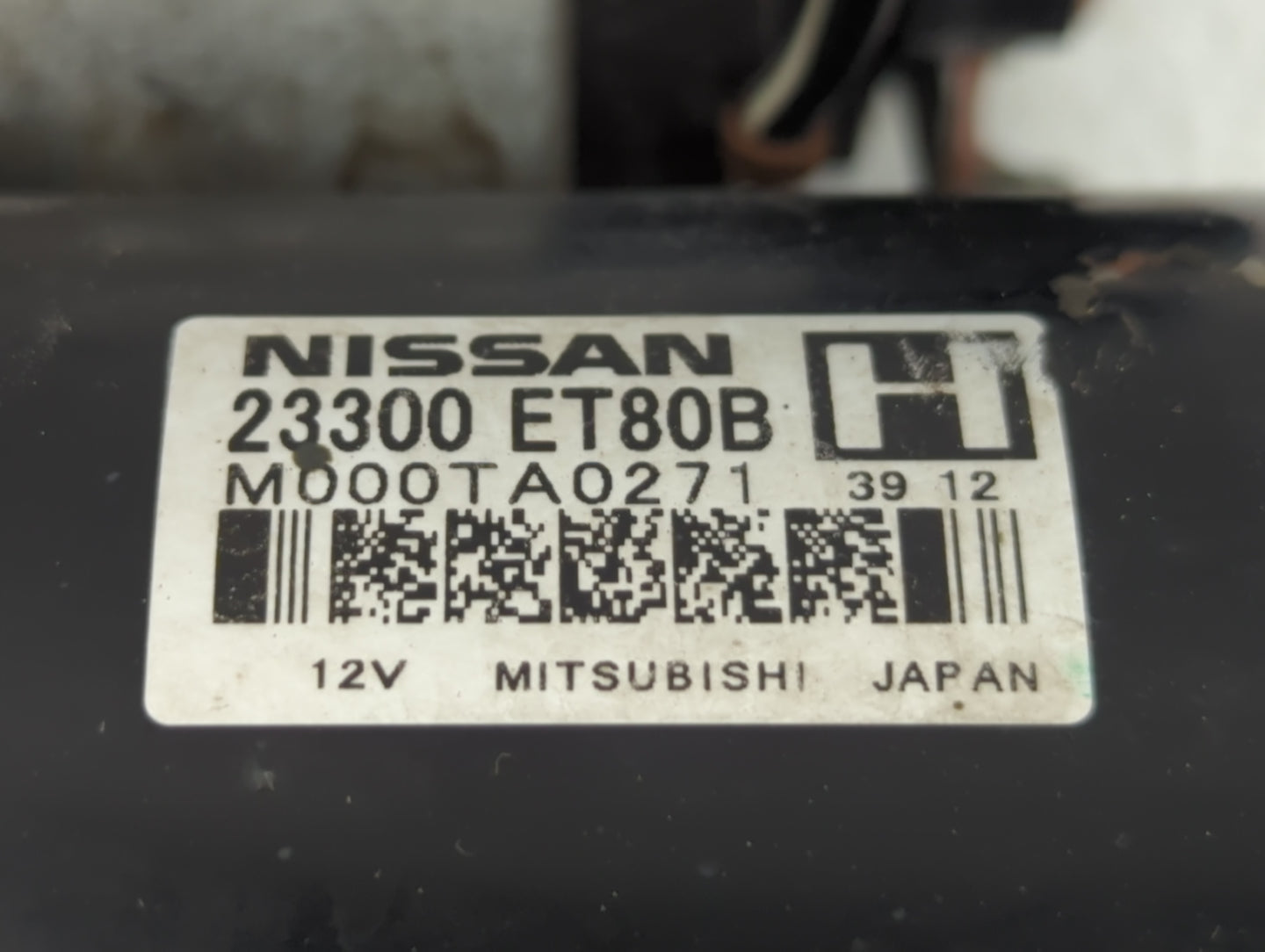 2008-2015 Nissan Rogue Car Starter Motor Solenoid OEM P/N:23300 ET80B Fits Fits 2008 2009 2010 2011 2012 2013 2014 2015 OEM 