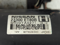 2008-2015 Nissan Rogue Car Starter Motor Solenoid OEM P/N:23300 ET80B Fits Fits 2008 2009 2010 2011 2012 2013 2014 2015 OEM 