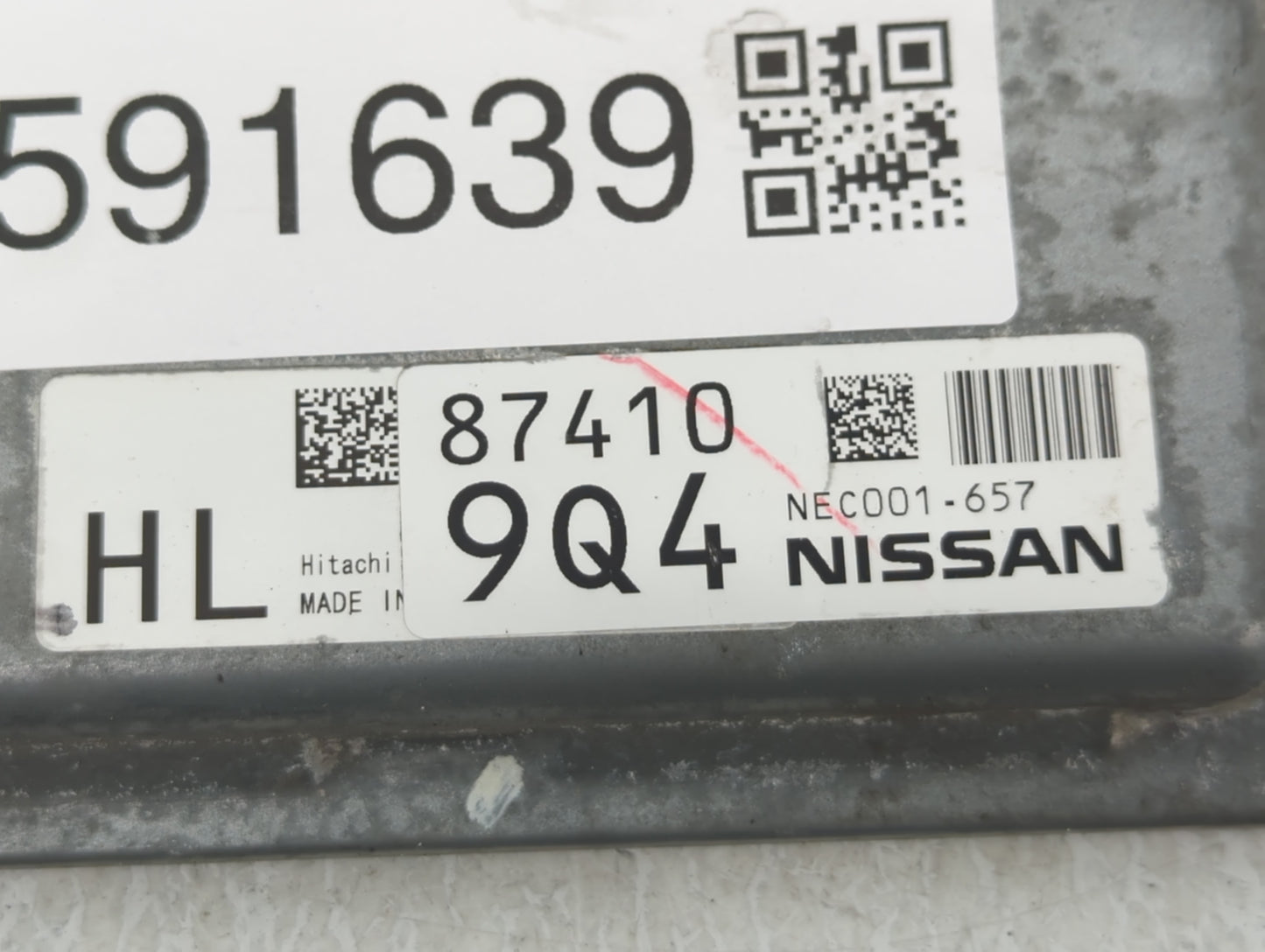 2013-2015 Nissan Rogue PCM Engine Control Computer ECU ECM PCU OEM P/N:NEC001-657 Fits Fits 2013 2014 2015 OEM Used Auto Par
