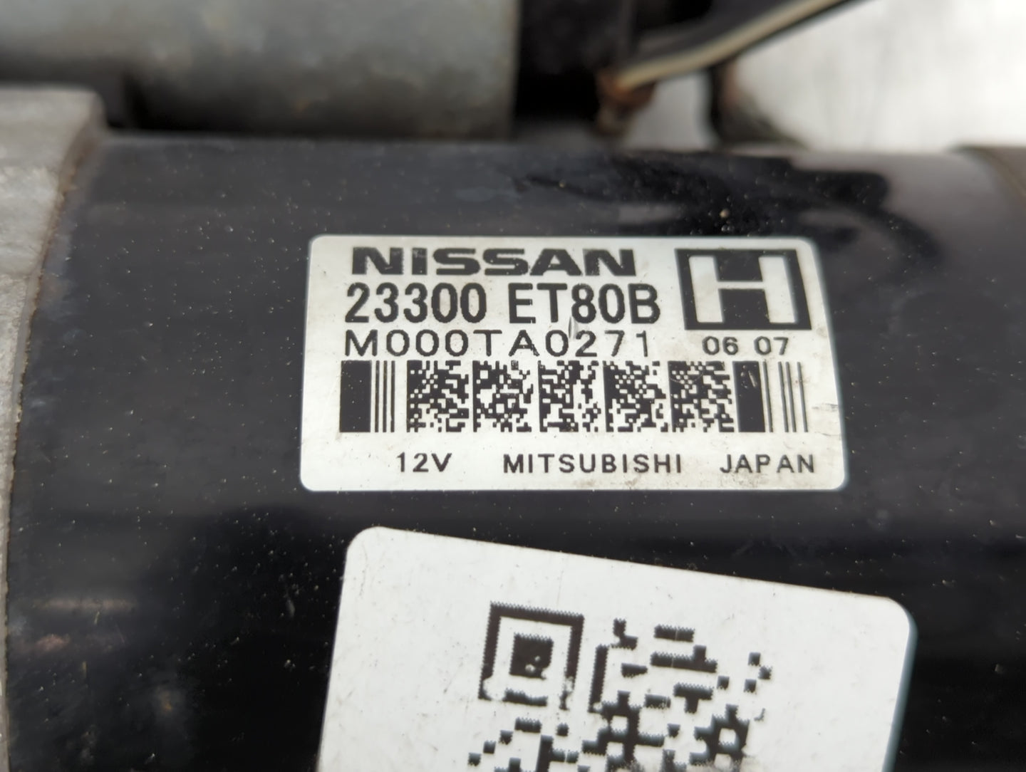 2008-2015 Nissan Rogue Car Starter Motor Solenoid OEM P/N:M000TA0271 23300 ET80B Fits Fits 2008 2009 2010 2011 2012 2013 201