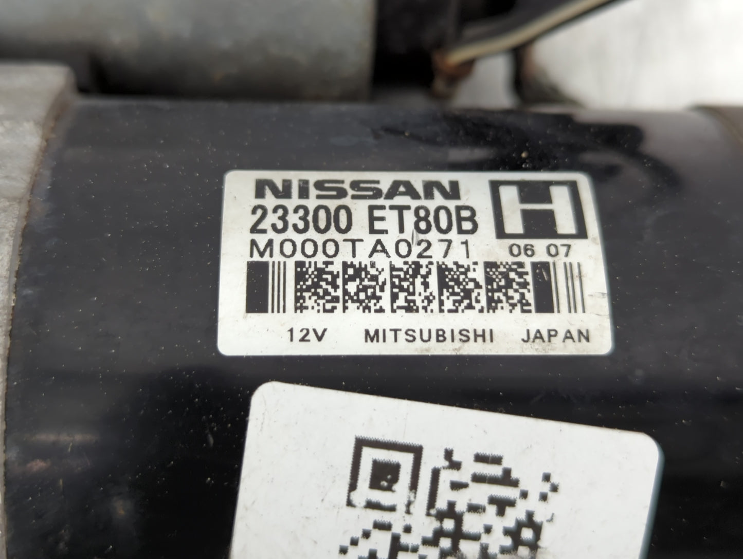 2008-2015 Nissan Rogue Car Starter Motor Solenoid OEM P/N:M000TA0271 23300 ET80B Fits Fits 2008 2009 2010 2011 2012 2013 201