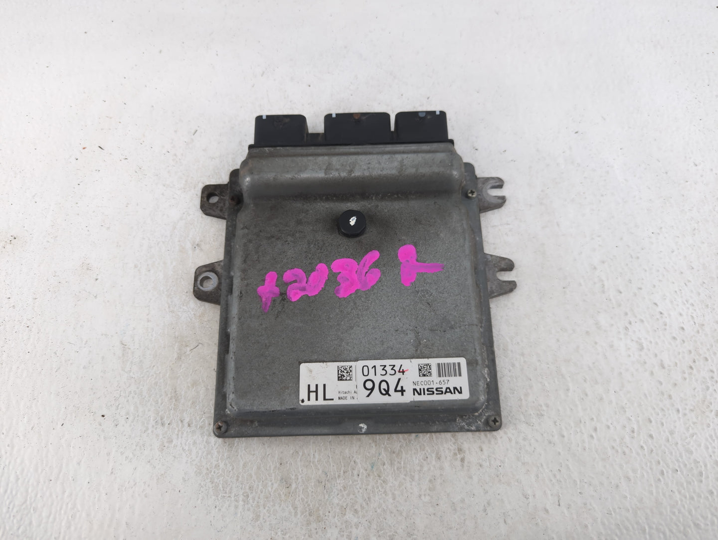 2013 Nissan Rogue PCM Engine Control Computer ECU ECM PCU OEM P/N:NEC001-657 013349Q4 Fits OEM Used Auto Parts - Oemusedauto