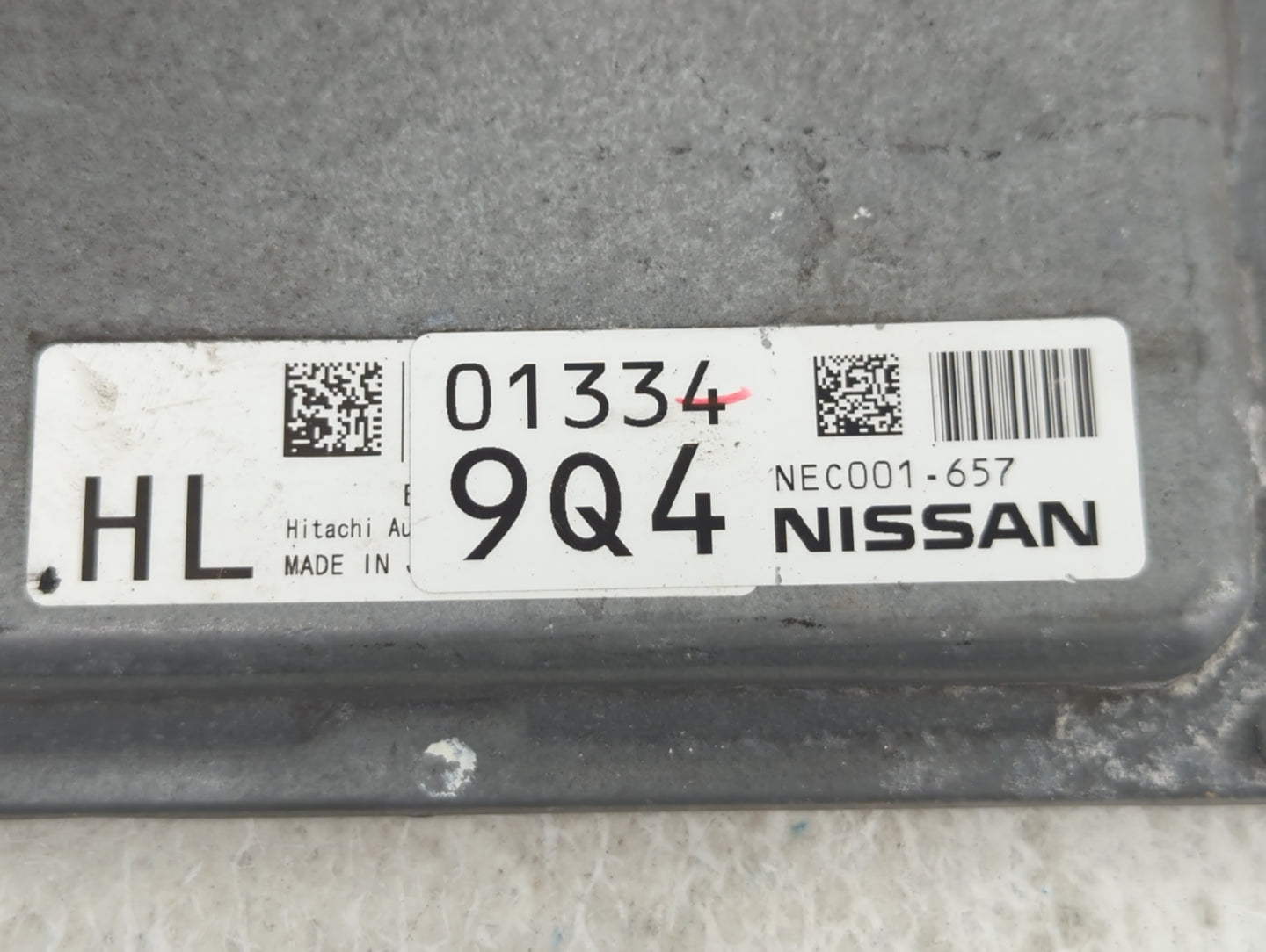2013 Nissan Rogue PCM Engine Control Computer ECU ECM PCU OEM P/N:NEC001-657 013349Q4 Fits OEM Used Auto Parts - Oemusedauto