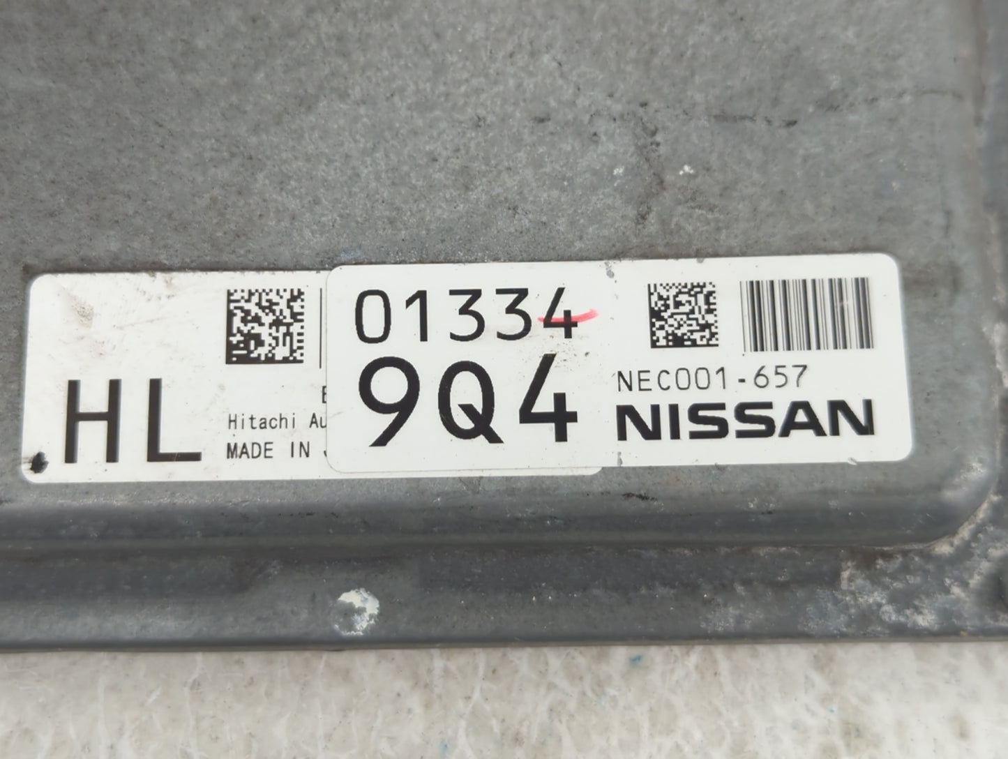 2013 Nissan Rogue PCM Engine Control Computer ECU ECM PCU OEM P/N:NEC001-657 013349Q4 Fits OEM Used Auto Parts - Oemusedauto