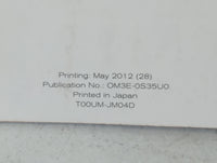 2013 Nissan Rogue Owners Manual Book Guide P/N:T00UM-JM04D OEM Used Auto Parts - Oemusedautoparts1.com