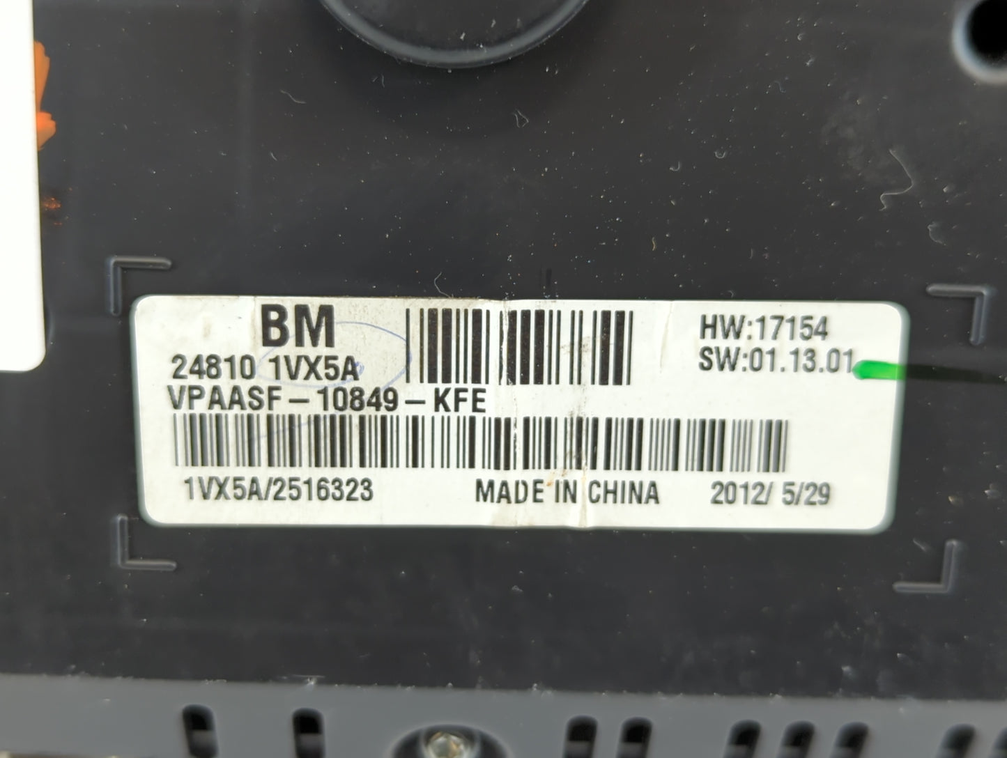 2012-2015 Nissan Rogue Instrument Cluster Speedometer Gauges P/N:VPAASF-10849-KFE 24810 1VX5A Fits Fits 2012 2013 2014 2015 