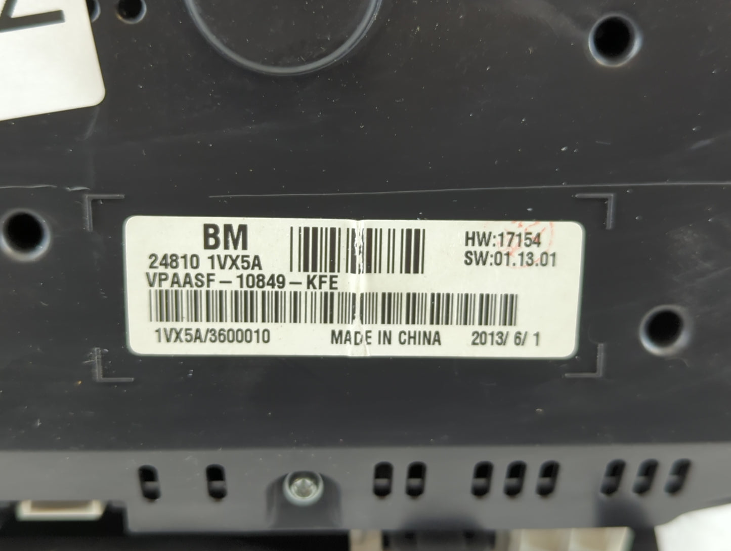 2012-2015 Nissan Rogue Instrument Cluster Speedometer Gauges P/N:24810 1VX5A Fits Fits 2012 2013 2014 2015 OEM Used Auto Par