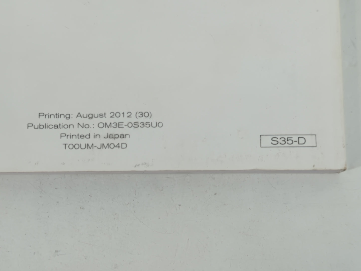 2013 Nissan Rogue Owners Manual Book Guide P/N:T00UM-JM04D OM3E-0S35U0 OEM Used Auto Parts - Oemusedautoparts1.com