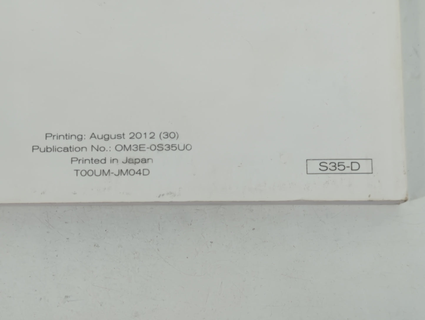 2013 Nissan Rogue Owners Manual Book Guide P/N:T00UM-JM04D OM3E-0S35U0 OEM Used Auto Parts - Oemusedautoparts1.com