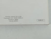 2013 Nissan Rogue Owners Manual Book Guide P/N:T00UM-JM04D OM3E-0S35U0 OEM Used Auto Parts - Oemusedautoparts1.com
