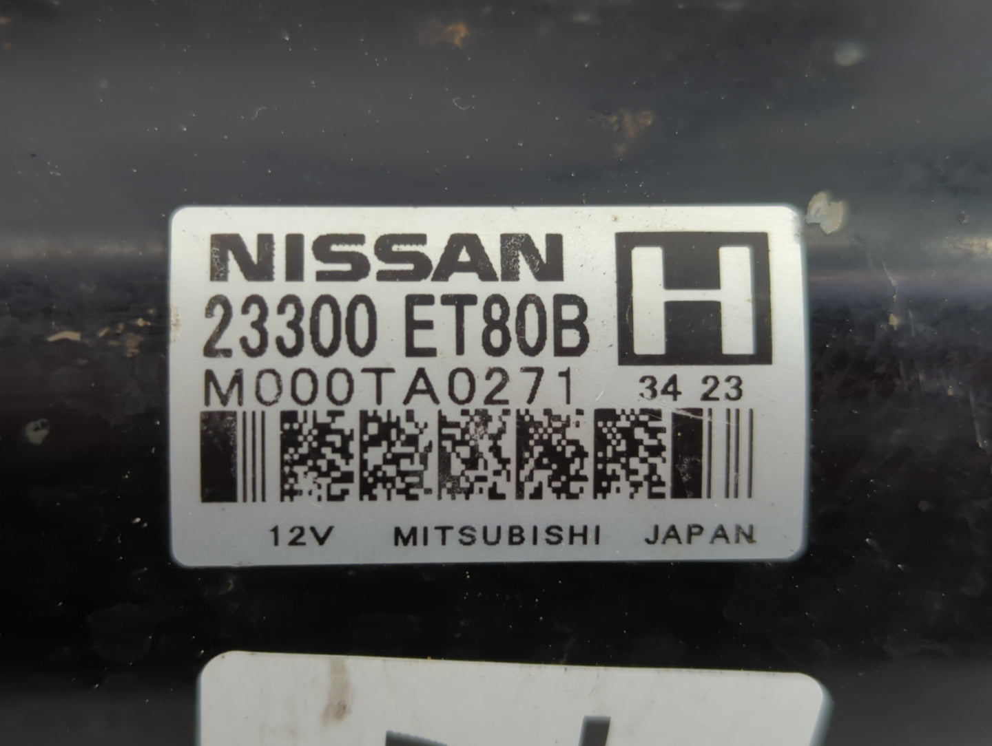 2008-2015 Nissan Rogue Car Starter Motor Solenoid OEM P/N:M000TA0271 23300 ET80B Fits Fits 2008 2009 2010 2011 2012 2013 201