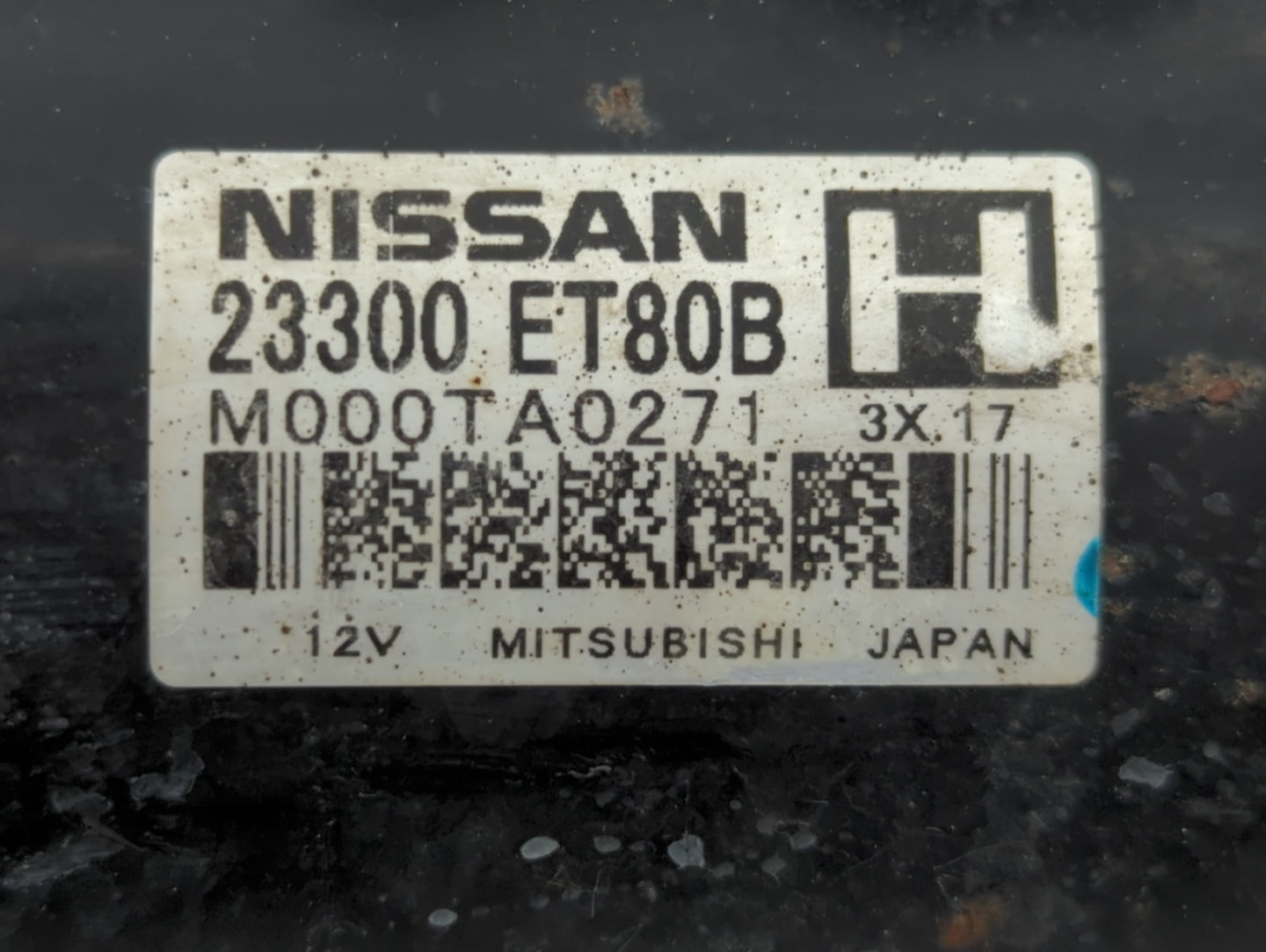 2008-2015 Nissan Rogue Car Starter Motor Solenoid OEM P/N:M000TA0271 23300 ET80B Fits Fits 2008 2009 2010 2011 2012 2013 201