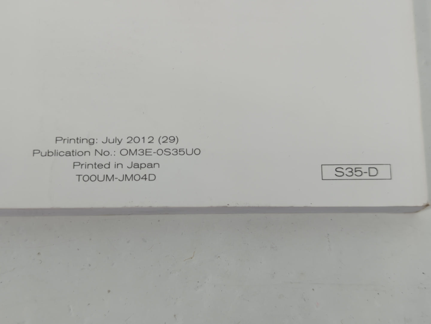 2013 Nissan Rogue Owners Manual Book Guide P/N:OM3E-0S35U0 OEM Used Auto Parts - Oemusedautoparts1.com