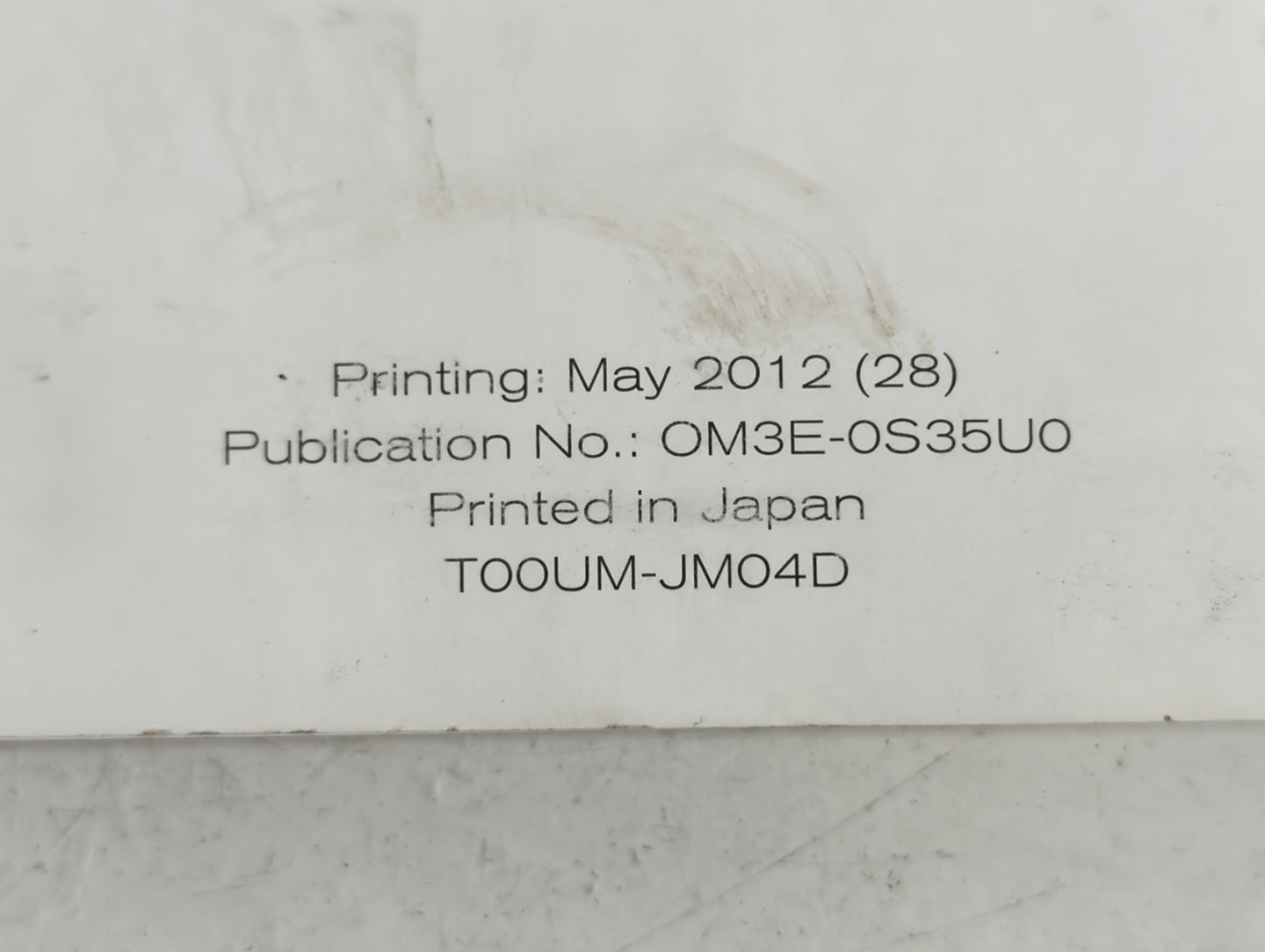 2013 Nissan Rogue Owners Manual Book Guide P/N:T00UM-JM04D OEM Used Auto Parts - Oemusedautoparts1.com