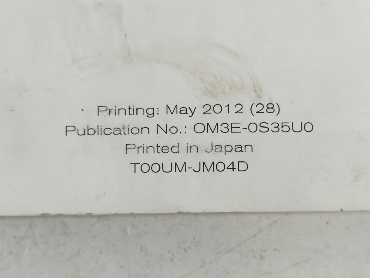 2013 Nissan Rogue Owners Manual Book Guide P/N:T00UM-JM04D OEM Used Auto Parts - Oemusedautoparts1.com