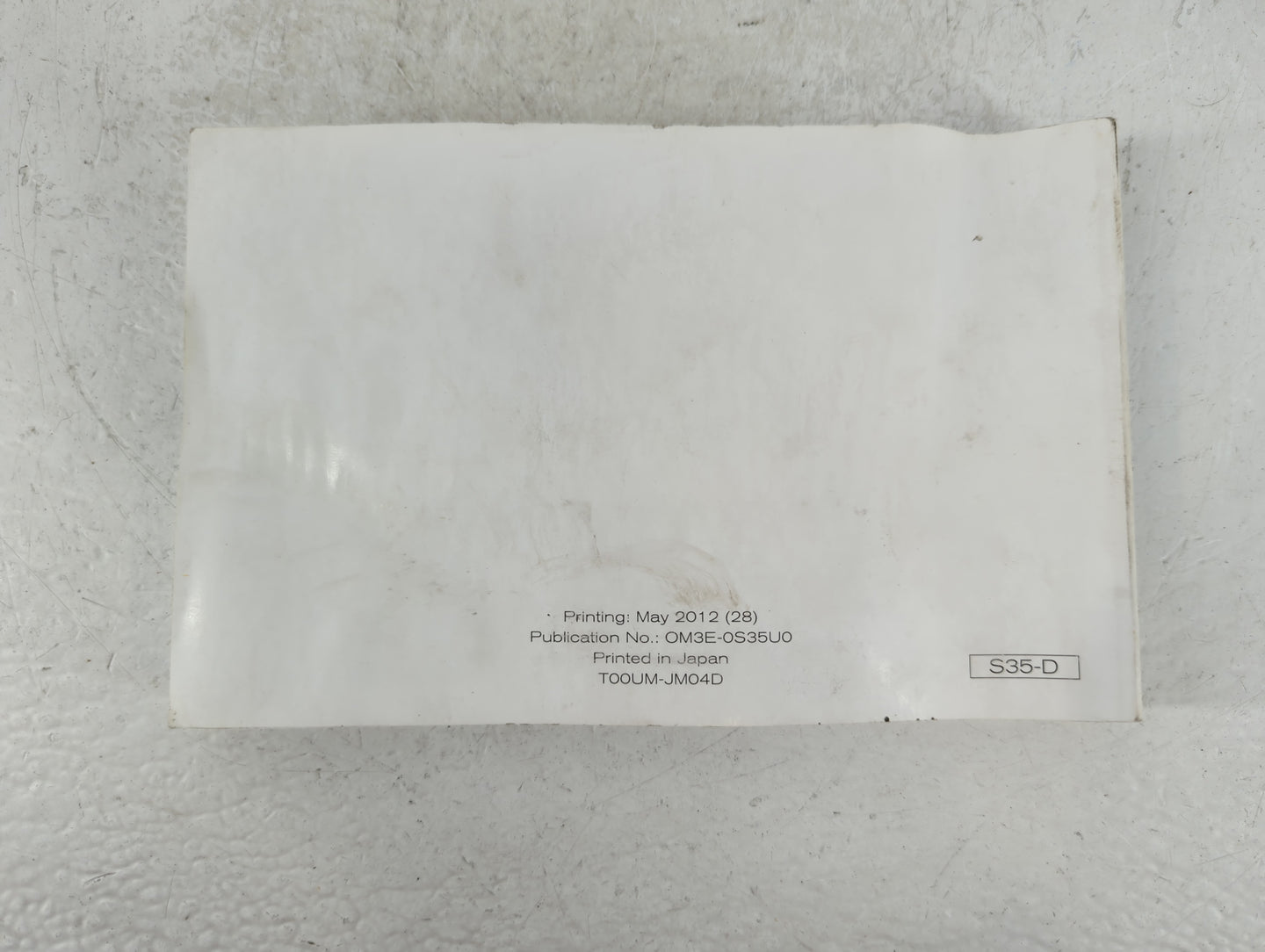 2013 Nissan Rogue Owners Manual Book Guide P/N:T00UM-JM04D OEM Used Auto Parts - Oemusedautoparts1.com