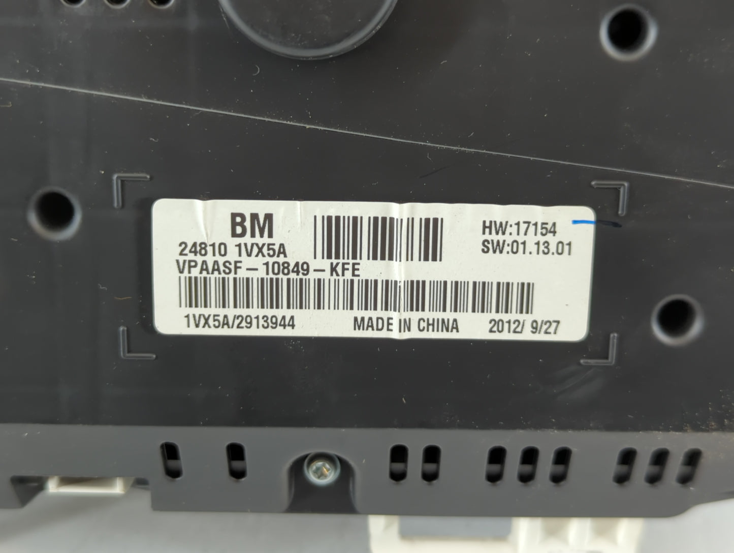 2012-2015 Nissan Rogue Instrument Cluster Speedometer Gauges P/N:VPAASF-10849-KFE 24810 1VX5A Fits Fits 2012 2013 2014 2015 