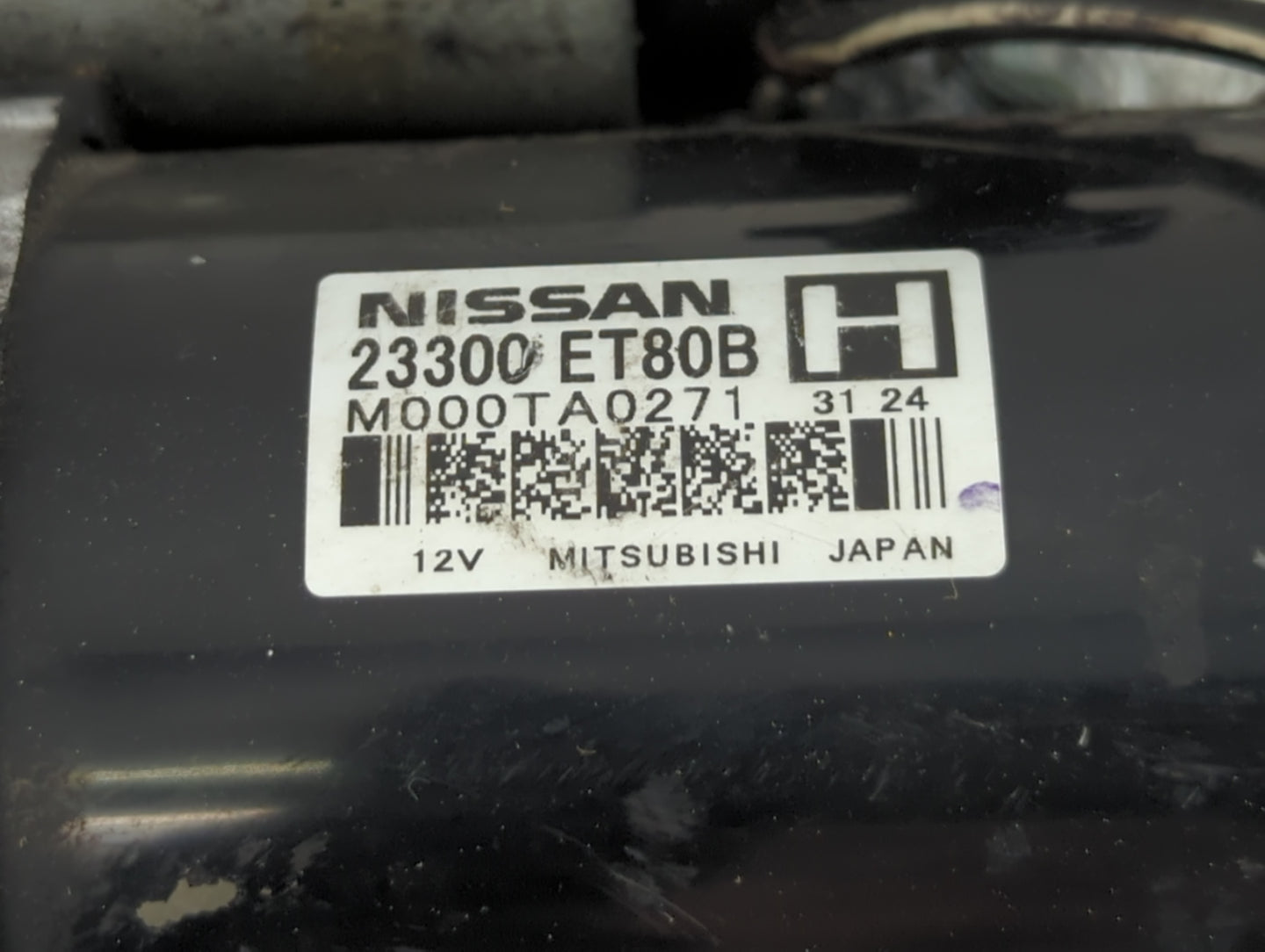 2008-2015 Nissan Rogue Car Starter Motor Solenoid OEM P/N:M000TA0271 23300 ET80B Fits Fits 2008 2009 2010 2011 2012 2013 201
