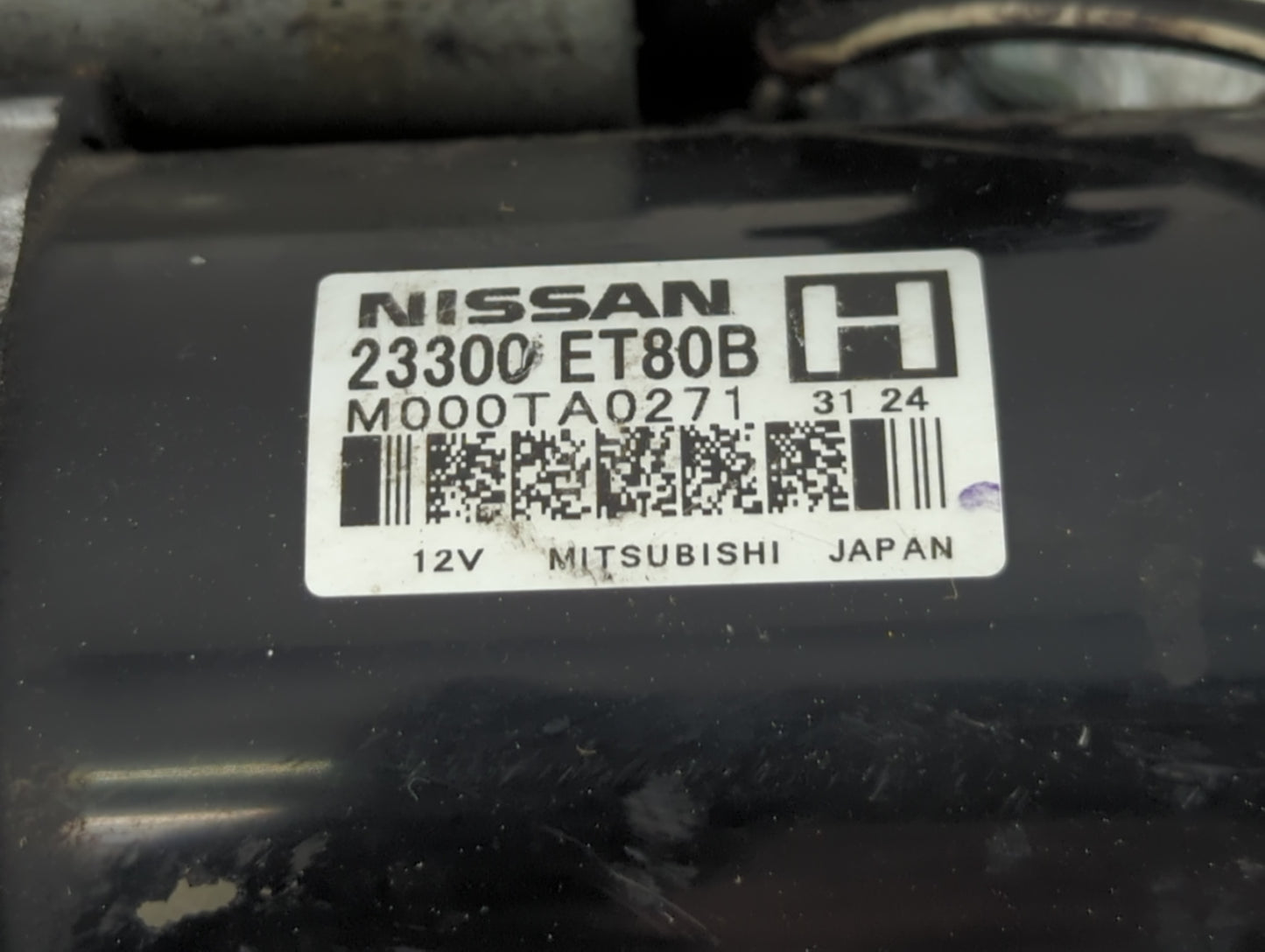 2008-2015 Nissan Rogue Car Starter Motor Solenoid OEM P/N:M000TA0271 23300 ET80B Fits Fits 2008 2009 2010 2011 2012 2013 201
