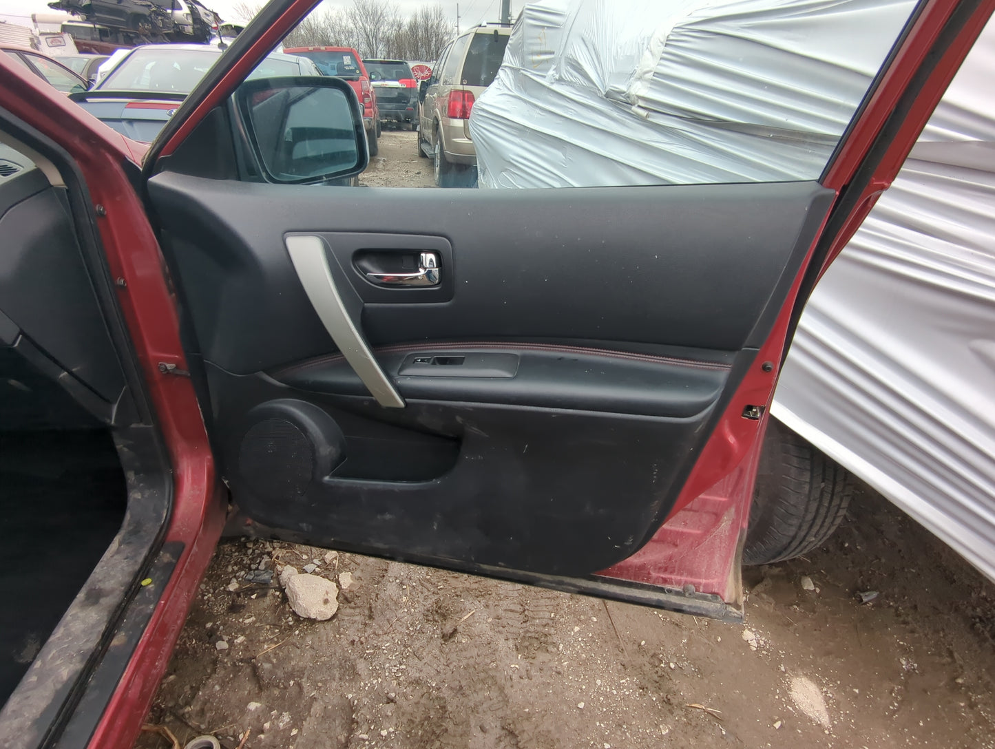 2013 Nissan Rogue Front Right Passenger Interior Door Panel Trim - Oemusedautoparts1.com