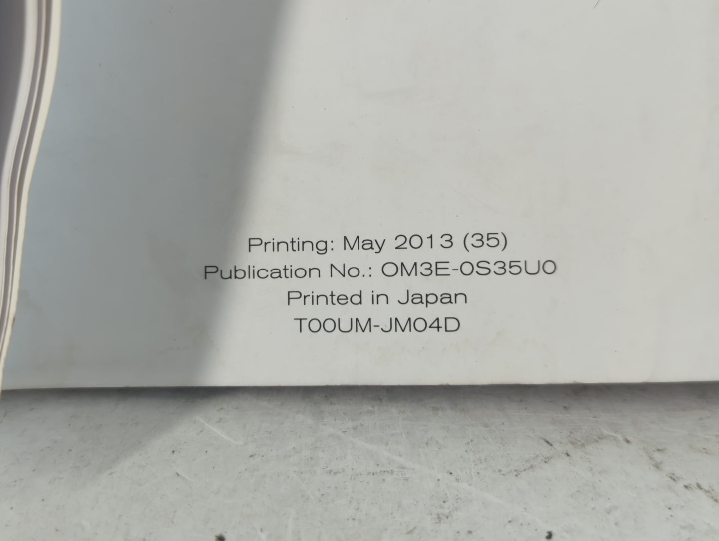 2013 Nissan Rogue Owners Manual Book Guide P/N:OM3E-OS35UO OEM Used Auto Parts - Oemusedautoparts1.com